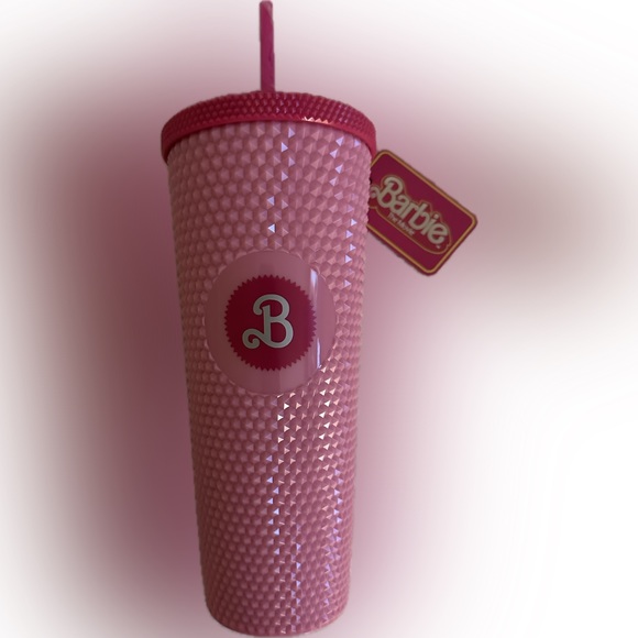 Other - Barbie Pink Studded Acrylic Cup